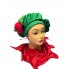 Накидка+ головний убір Помідор, костюм помідор дитячий з атласу