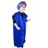 Вертеп-Карнавальний костюм Царя (халат+ головний убір), підлітковий/синій