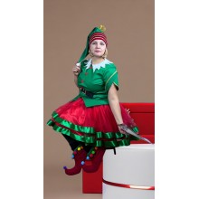 Карнавальний костюм Різдвяної Ельфійки жіночий 