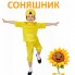 Костюм Соняшник, карнавальний дитячий костюм Соняшника з велюру
