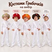 Костюми Грибочків для хлопчика на вибір — 5 образів