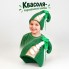 Карнавальна шапочка Квасоля, головний убір до костюма Квасольки