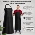 Водонепроникний фартух з нагрудником / м'ясних і рибних цехів / чорний
