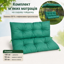 130*50*50 - Комплект м'яких матраців з каретною стяжкою на ґудзиках, світло-зелений 130*50*50 - Комплект м'яких матраців з каретною стяжкою на ґудзиках, світло-зелений