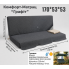 Матрац для садових гойдалок 170х53х53 см з тефлоновим покриттям (Графіт)
