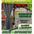 Міцна ВУЛИЧНА ШТОРА, коротка (135*200 см), щільна (220г/м), колір: темно-сіра