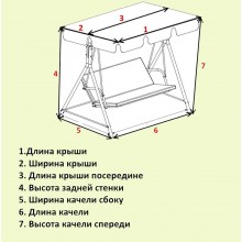 Заміри для пошиття Чохла-укриття для садової гойдалки