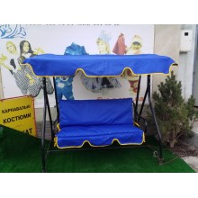 140*50*55 М'який матрац на садові гойдалки-яскравий синій