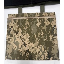 Каремат тактичний, піджопник 39 см x 35 см, піксель хакі