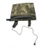 Каремат з ПІДІГРІВОМ ВІД USB тактичний 39*35*2 см, MOLLE System, мультикам