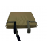 Каремат поджопник тактичний 3-х секційний, 105*40*2см/40*35*7 см, MOLLE System, койот
