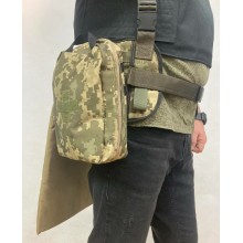 Розвантажувальна система РПС, MOLLE System з підсумками( аптечка, сумка скидання, каремат), хакі