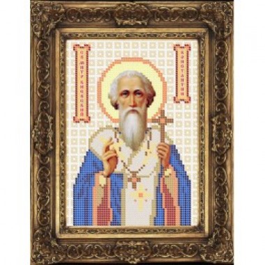 Схема ікони на габардині "Костянтин Святий Митрополит" (Арт. ИБ5-78)