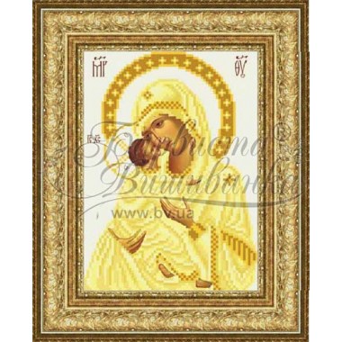 ТО057ан1622 Володимирська ікона Божої Матері 16 см x 22 см