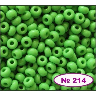 Бісер №53210, зелений світлий, 1г