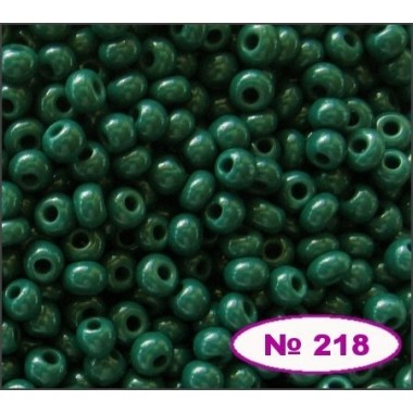 Бісер №53270, зелений темний, 1г