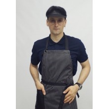 Фартух офіціанта, бариста, кухарі (сірий в смужку)