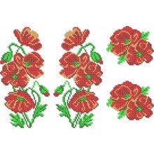 Флізелін ВРФ - 21 Маки Флізелін ВРФ - 21 Маки