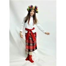 Український костюм для дівчинки (білий гольф)