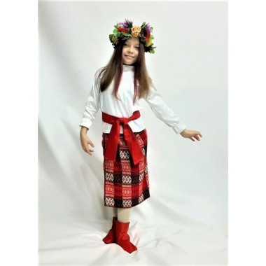 Український костюм для дівчинки (білий гольф)