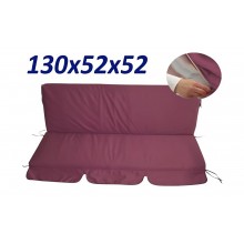 130*52*52-Матраци м'які на садові гойдалки, бордовий 130*52*52-Матраци м'які на садові гойдалки, бордовий