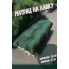 М'який матрац на лавочку "каретна стяжка", 130*35 см, просочення ВД, колір темно-зелений