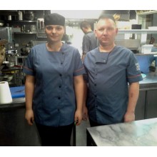Кітель кухарський сірий (короткий рукав)