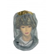 Москітна сітка на голову, сітка під каску, сіра